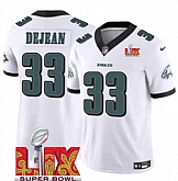 Men & Women & Youth Philadelphia Eagles #33 Cooper DeJean White 2025 Super Bowl LIX Patch New F.U.S.E. Vapor Untouchable Limited Stitched Jersey,baseball caps,new era cap wholesale,wholesale hats